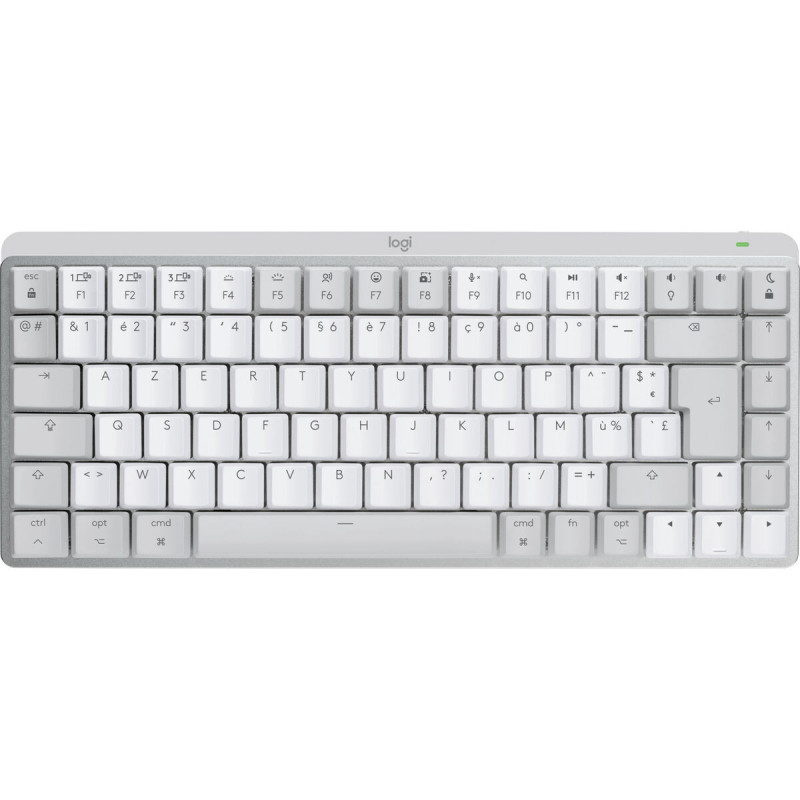 Teclado Inalámbrico Logitech MX Mini Mechanical for Mac Blanco Blanco/Gris Francés AZERTY