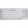 Teclado Inalámbrico Logitech MX Mini Mechanical for Mac Blanco Blanco/Gris Francés AZERTY
