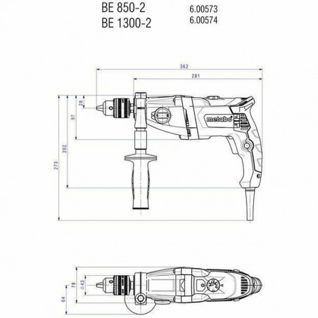 Tournevis électrique Metabo 6798308 1300 W