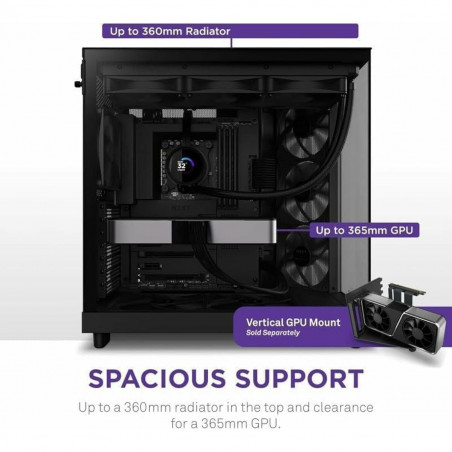 Caja Semitorre ATX NZXT CC-H61FB-01 Negro