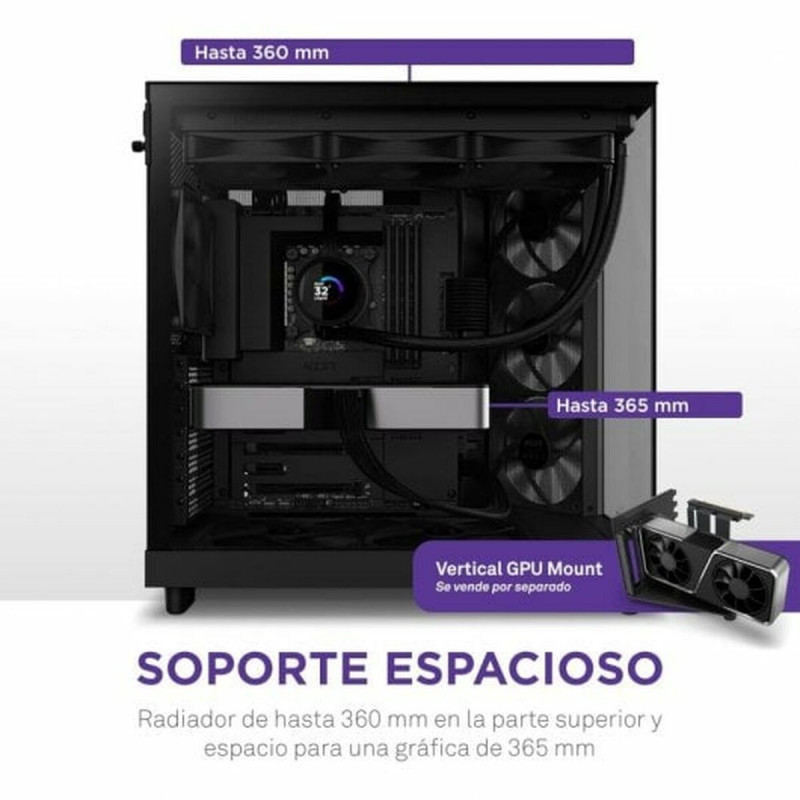 ATX Semi-tower Box NZXT CC-H61FB-01 Black