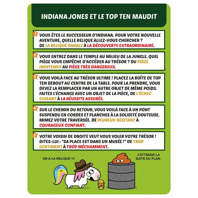 Jeu de société Asmodee Top Ten Adventures