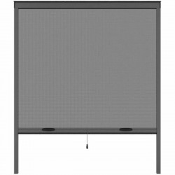 Moustiquaire Moustikit Gris Aluminium Fenêtres 125 x 145 cm