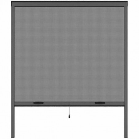 Zanzariera Moustikit Grigio Alluminio Finestre 125 x 145 cm