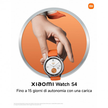 Smartwatch Xiaomi Watch S4 Argentato 1,43"