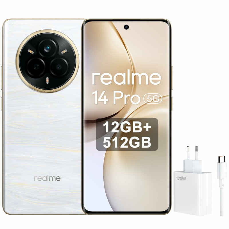 Smartphone Realme 14 Pro 5G 6,77" Octa Core 12 GB RAM 512 GB Weiß