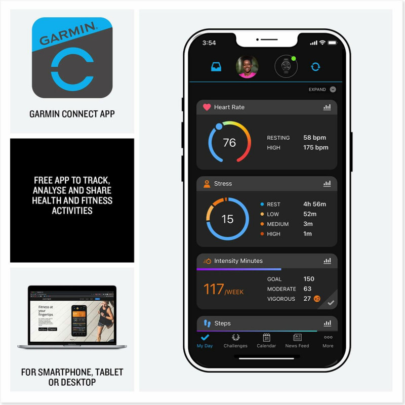 Smartwatch GARMIN Vivoactive 5 Black 1,2"