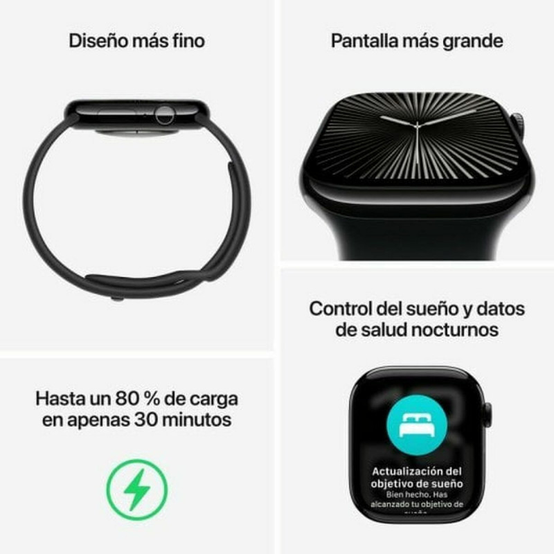 Smartwatch Apple Watch Series 10 GPS + Cellular Silberfarben 1,96" 46 mm
