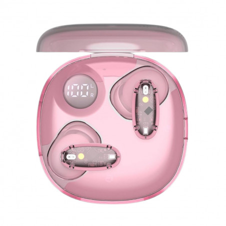 Auriculares Sem Fios com Estojo de Carregamento Mars Gaming MHIB2P Cor de Rosa