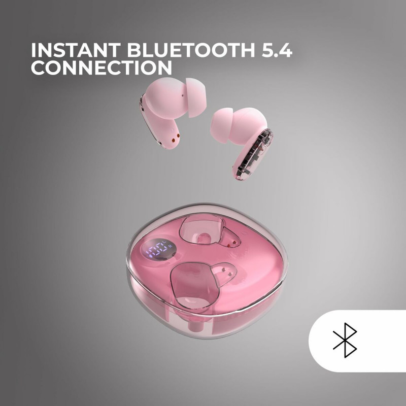 Kabellose Kopfhörer mit Ladebox Mars Gaming MHIB2P Rosa