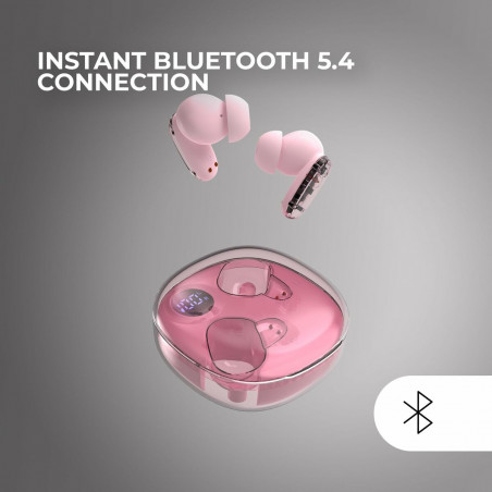 Écouteurs Sans Fil avec Étui de Charge Mars Gaming MHIB2P Rose