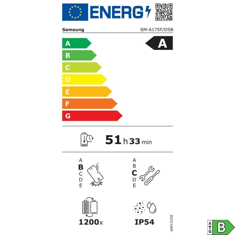 Smartphone Samsung A17 BLACK 6,7" Octa Core 4 GB RAM 128 GB Negro