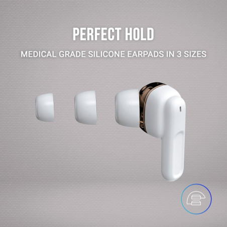 Headphones with Microphone Mars Gaming MHIBW White