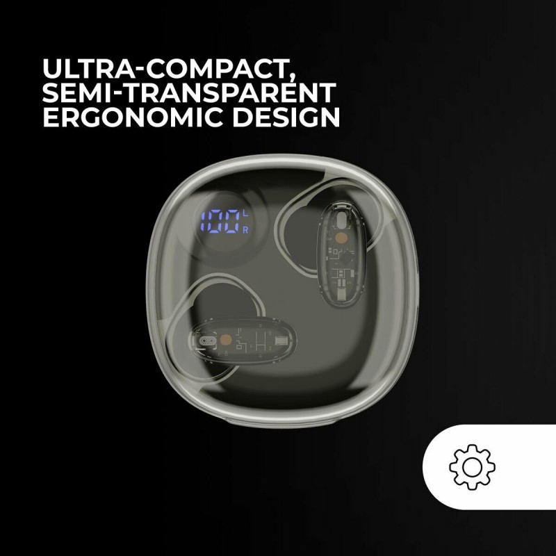 Auricolari Wireless con Custodia di Ricarica Mars Gaming MHIB2 Nero