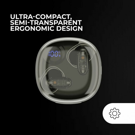 Auricolari Wireless con Custodia di Ricarica Mars Gaming MHIB2 Nero