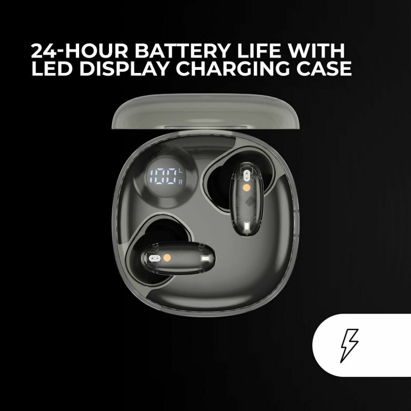 Écouteurs Sans Fil avec Étui de Charge Mars Gaming MHIB2 Noir