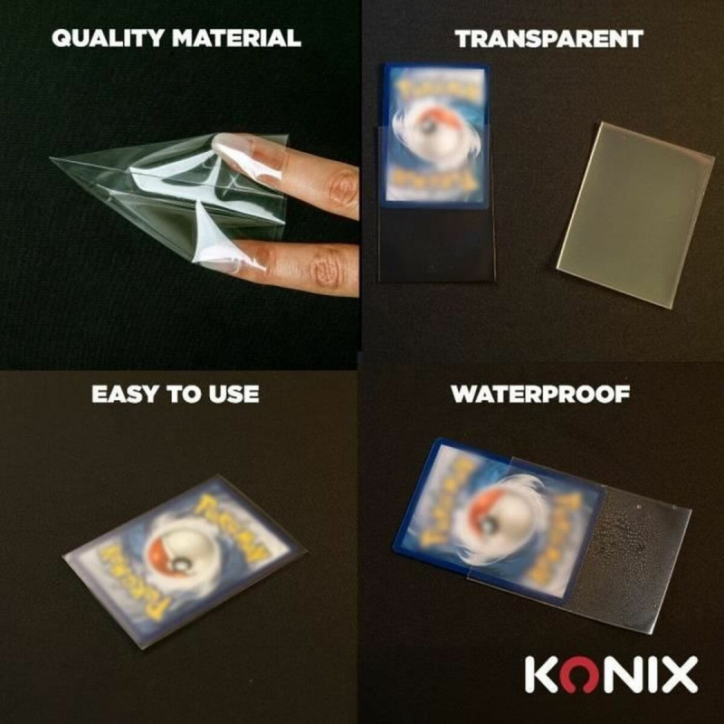 Fundas para cartas KONIX 100 Unidades