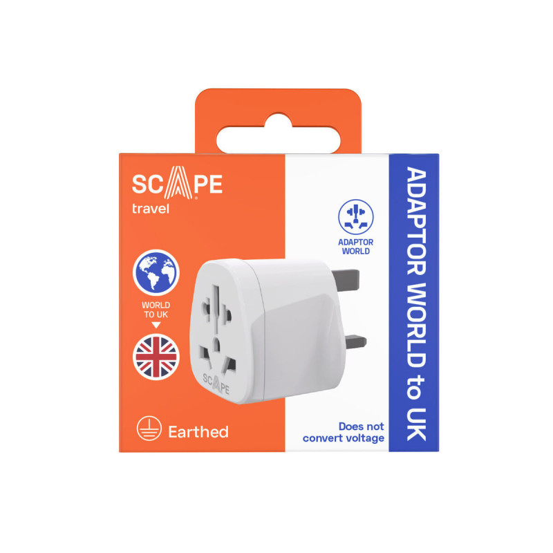 Plug adapter Scape Travel 830UK Plastic 13 A