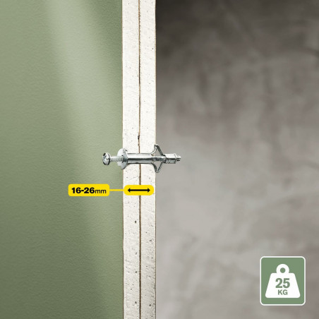 Buchas e parafusos Rapid Ø 8 x 46 mm M4 x 55 mm Metal Expansão 10 Unidades