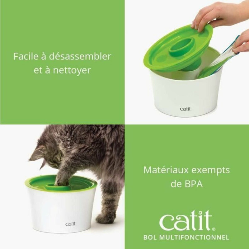Slow Eating Food Bowl for Pets Catit Senses 2.0 Plastic