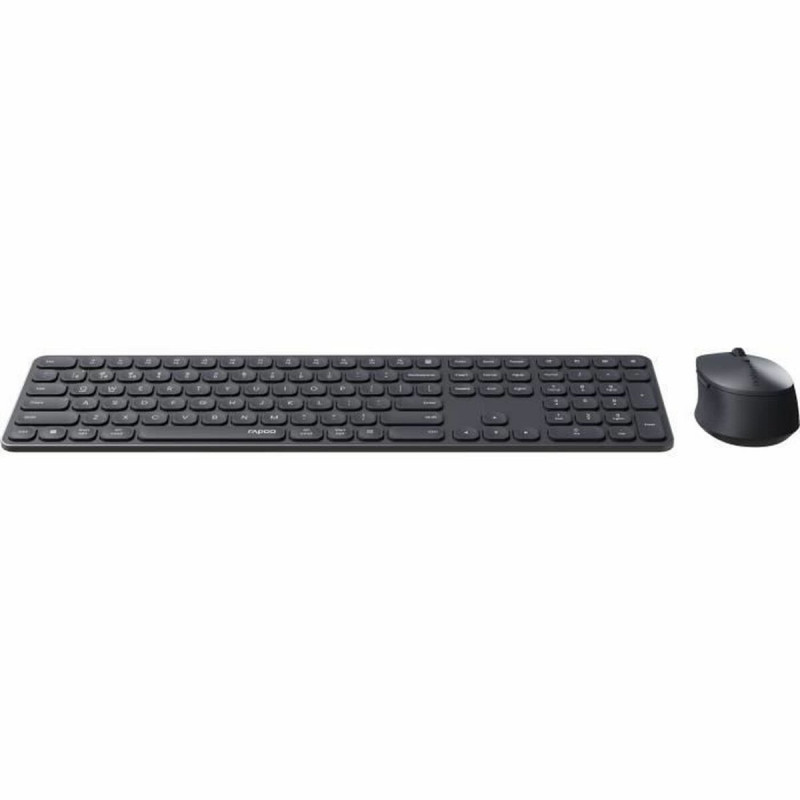 Tastiera e Mouse Rapoo 9810M Grigio AZERTY