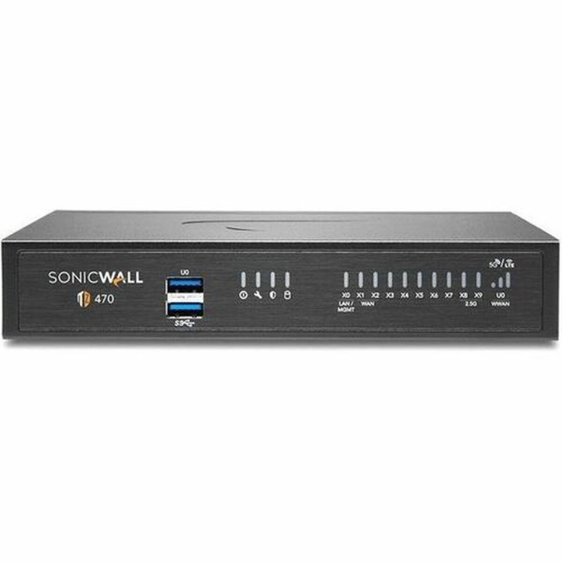Router SonicWall TZ470 Noir RJ45 x 4 Wi-Fi Ethernet LAN 10/100/1000