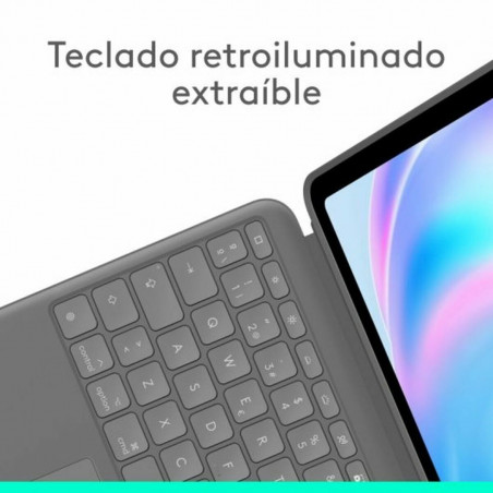 Tablet Tasche Logitech 920-012614 Grau Qwerty Spanisch
