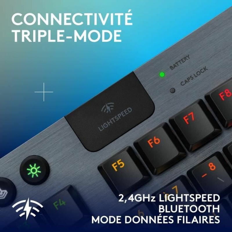 Teclado sem Fios Logitech G915 TKL X Preto AZERTY