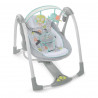 Cadeira de baloiço Ingenuity Compact Swing - Hugs & Hoots Branco Cinzento