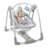 Mecedora Ingenuity Compact Swing - Hugs & Hoots Blanco Gris