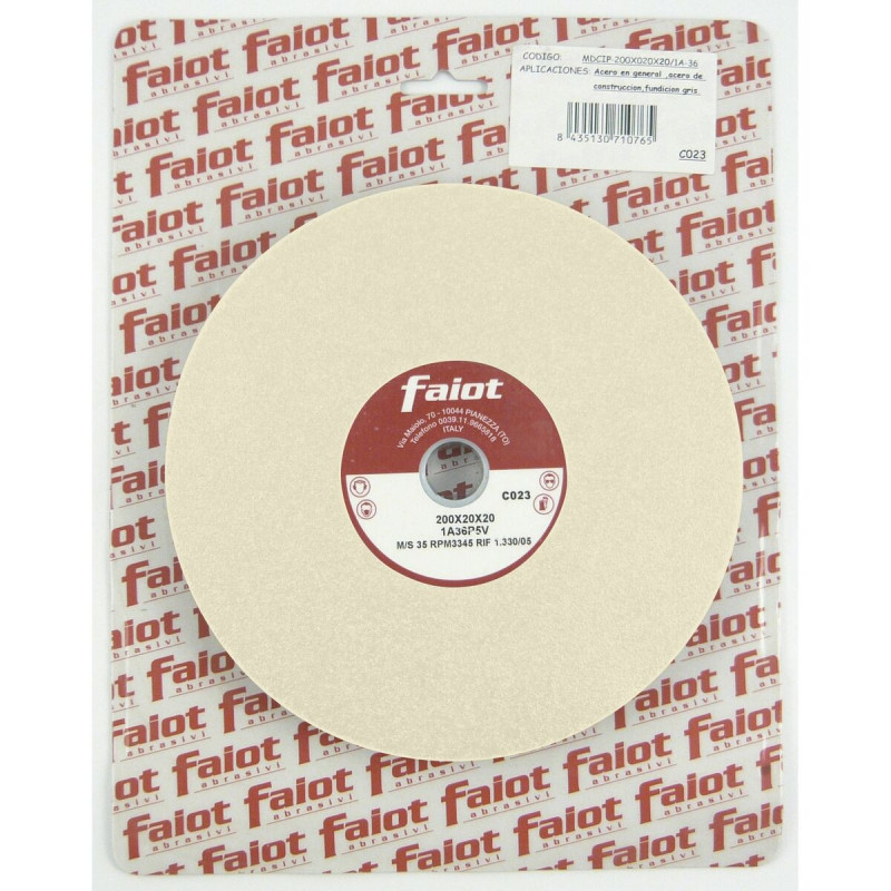 Rebolo abrasivo FAIOT 9A-60 150 mm Branco