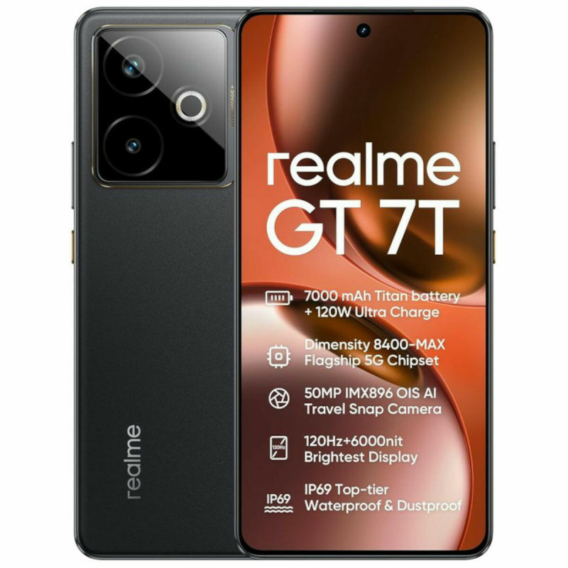 Smartphone Realme GT 7T 6,8" Octa Core 12 GB RAM 512 GB Preto