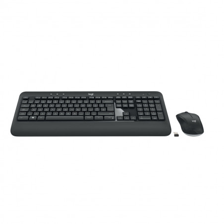 Teclado e Rato sem Fios Logitech MK540 Francês Preto Preto/Branco AZERTY