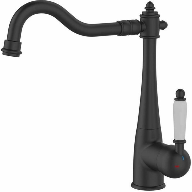 Kitchen Tap Rousseau RETRO Schwarz Matter Finish