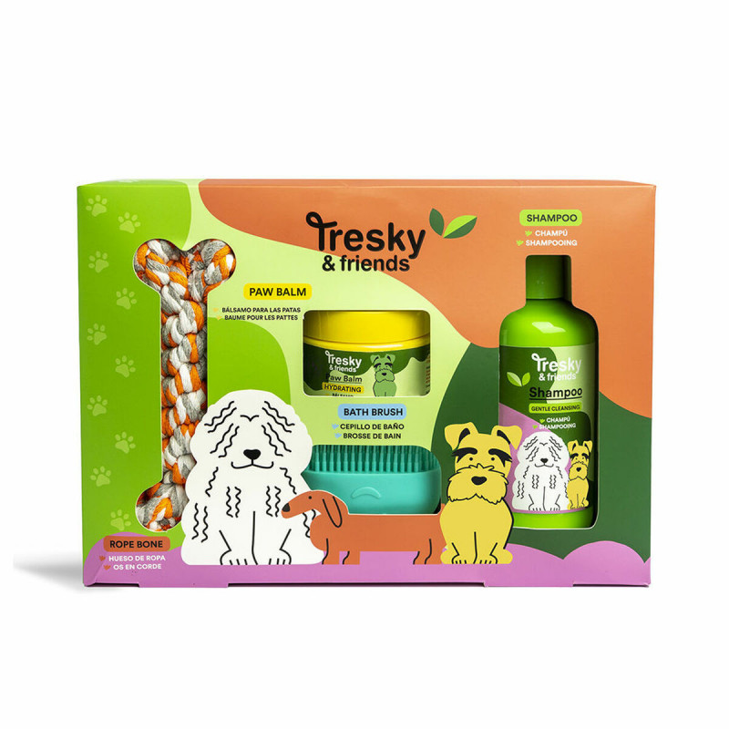 Conjunto de higiene Tresky & Friends 4 Peças