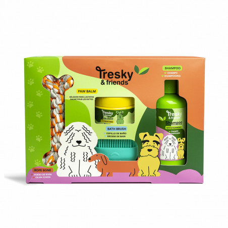 Conjunto de higiene Tresky & Friends 4 Peças