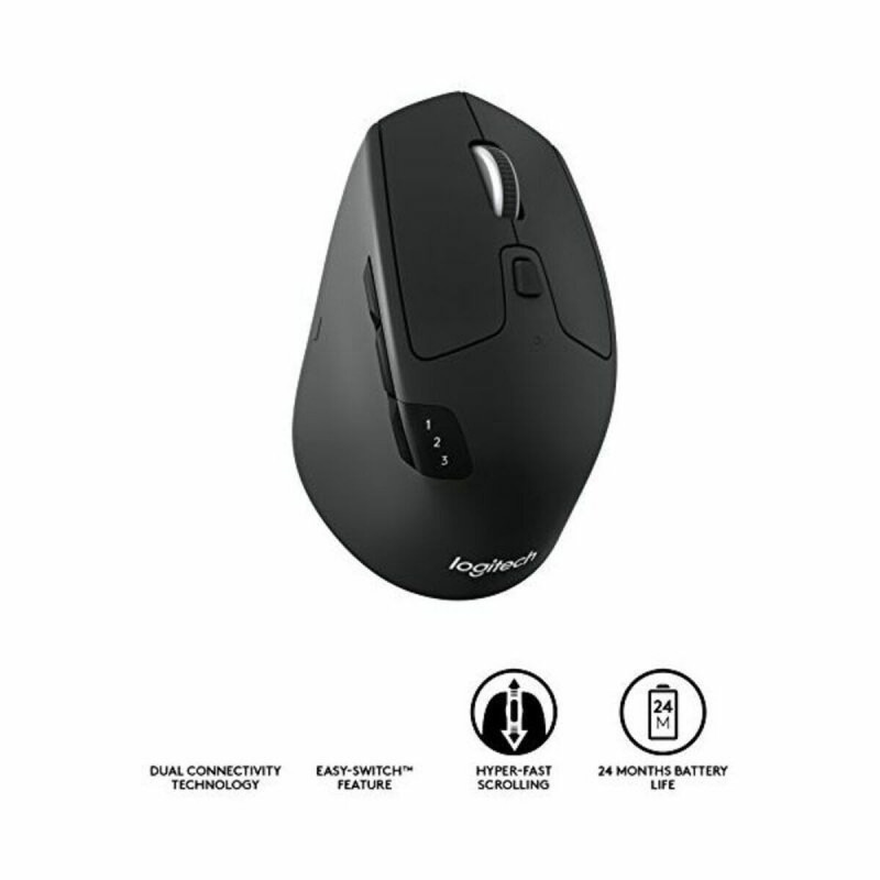 Souris Optique Sans Fil Logitech M720 Bleu Noir 1000 dpi