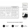 Teclado e Rato sem Fios Subblim SUBKBC-CSSW11 Branco Qwerty espanhol