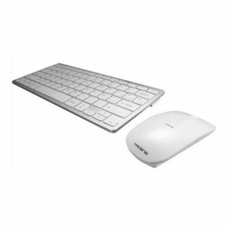 Keyboard and Wireless Mouse Tacens Levis Combo V2 White Gaming