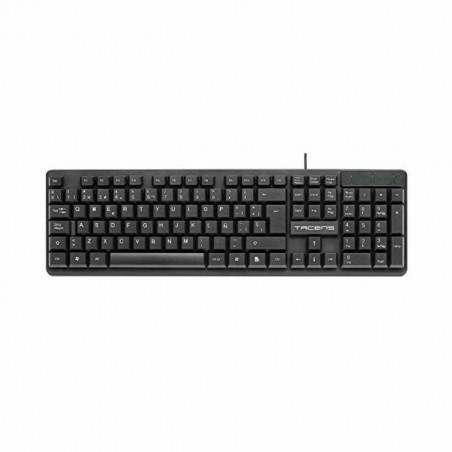Teclado Tacens AK0ES Preto Qwerty espanhol