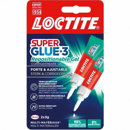 Cianocrilato Loctite SUPERGLUE-3 3 g 2 Piezas (12 Unidades)