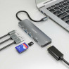 Hub USB Aisens ASUC-6P016-GR Grigio Multicolore