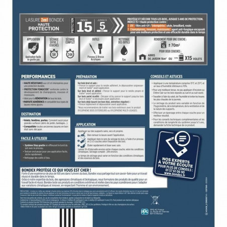 Pintura de Imprimación Bondex Blanco Satinado 5 L