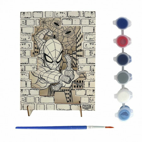 Conjunto de Trabalhos Manuais Spider-Man Madeira