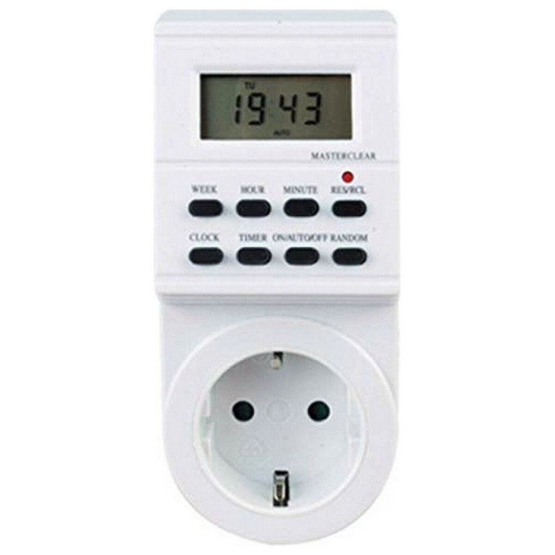 Stecker mit digitalem Timer Silver Electronics 49401