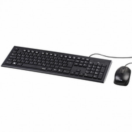 Keyboard and Mouse Hama Technics 69134958 Black