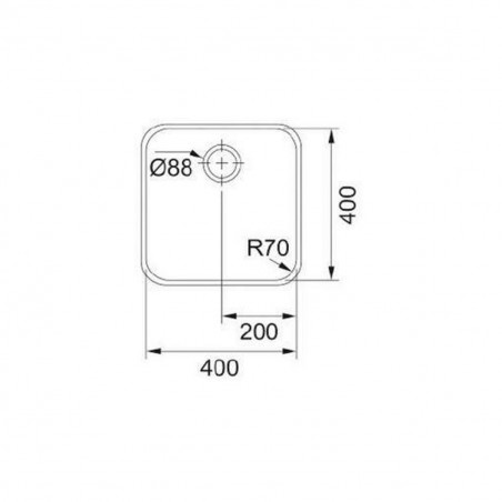 Lava-loiça de de Uma Cuba Mepamsa SQUARE 40.40