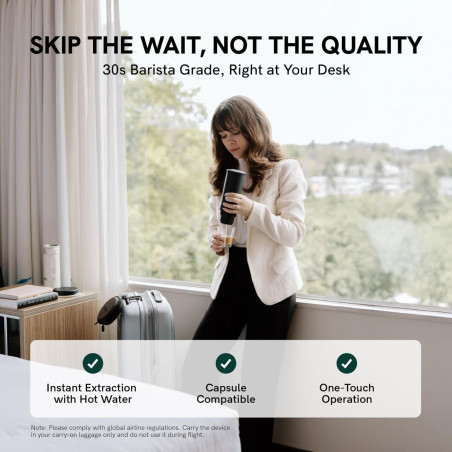 Cafetière Portable Outin OUTINWHITE Blanc Acier inoxydable 50 ml 80 ml