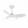 Ventilateur de Plafond CristalRecord STEL EVO MINI RGB RETRAC Transparent