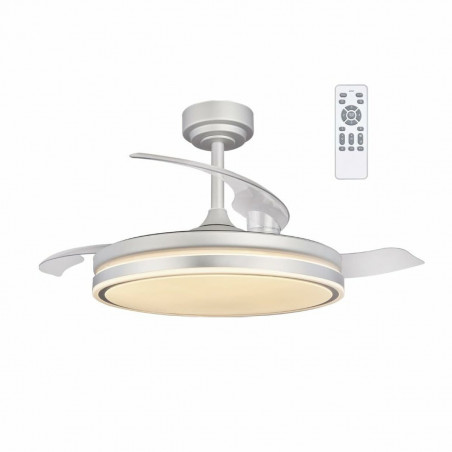 Ventilateur de Plafond CristalRecord RETRACT MOSS Gris 72 W